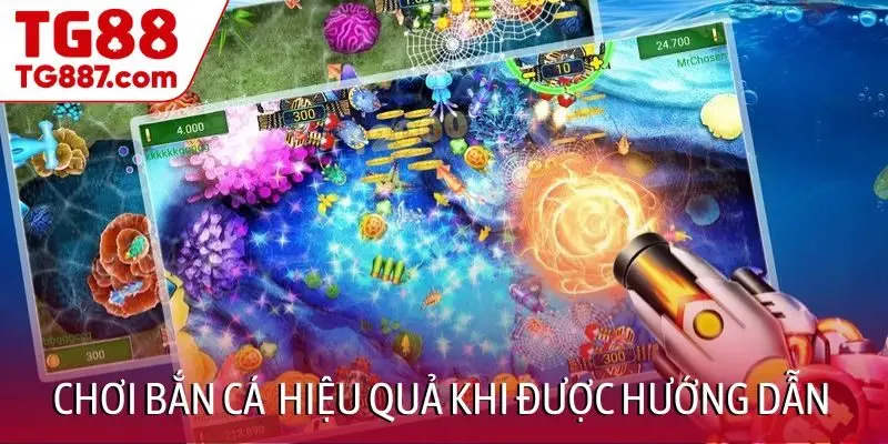 Chơi bắn cá nhanh, hiệu quả khi được hướng dẫn