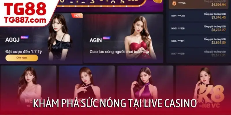 Khám phá sức nóng tại Live casino