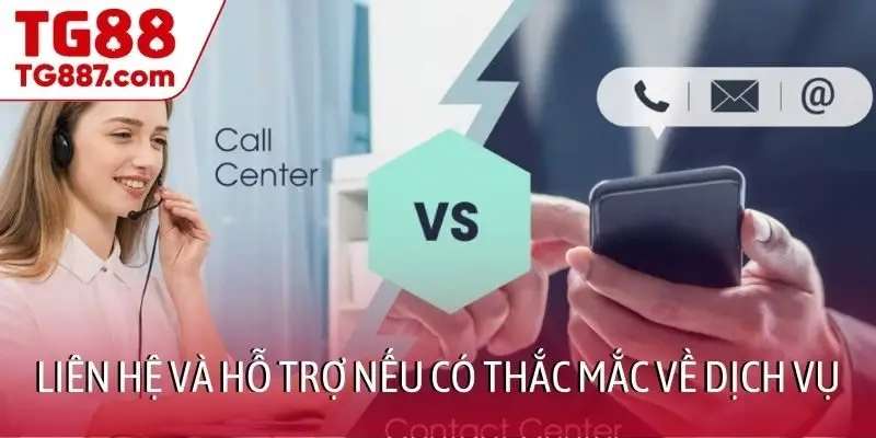 Liên hệ và hỗ trợ nếu có thắc mắc về dịch vụ