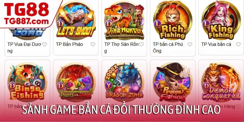 Sảnh game bắn cá đổi thưởng đỉnh cao