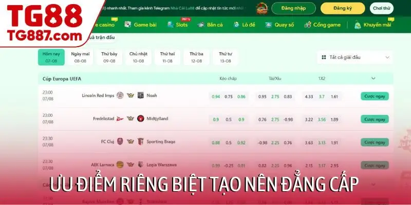 Ưu điểm riêng biệt tạo nên đẳng cấp